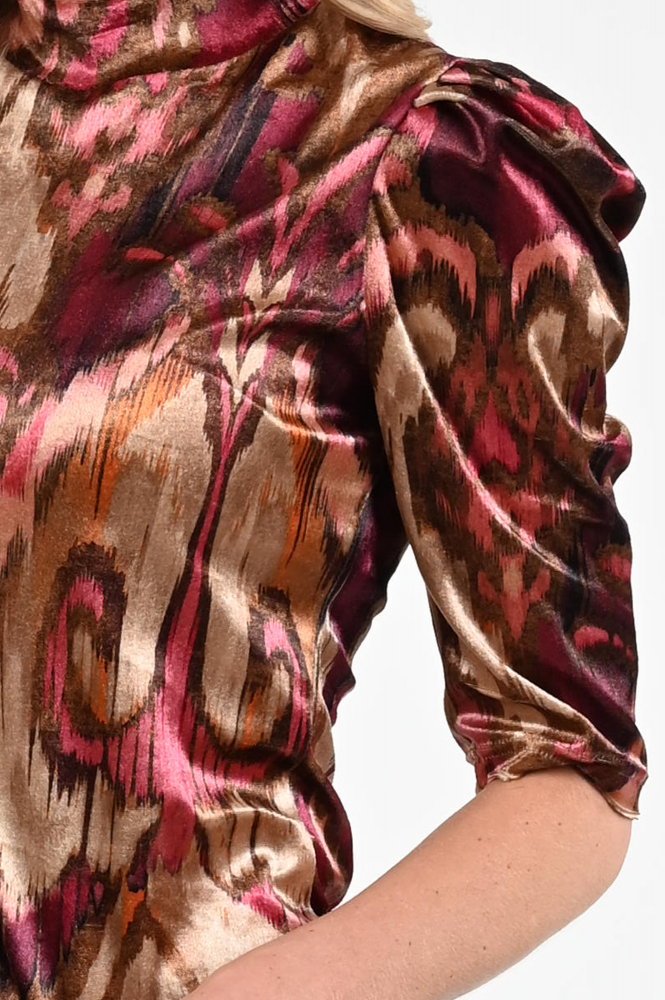 Geisha 53651-20 Blouse korte mouw Rood