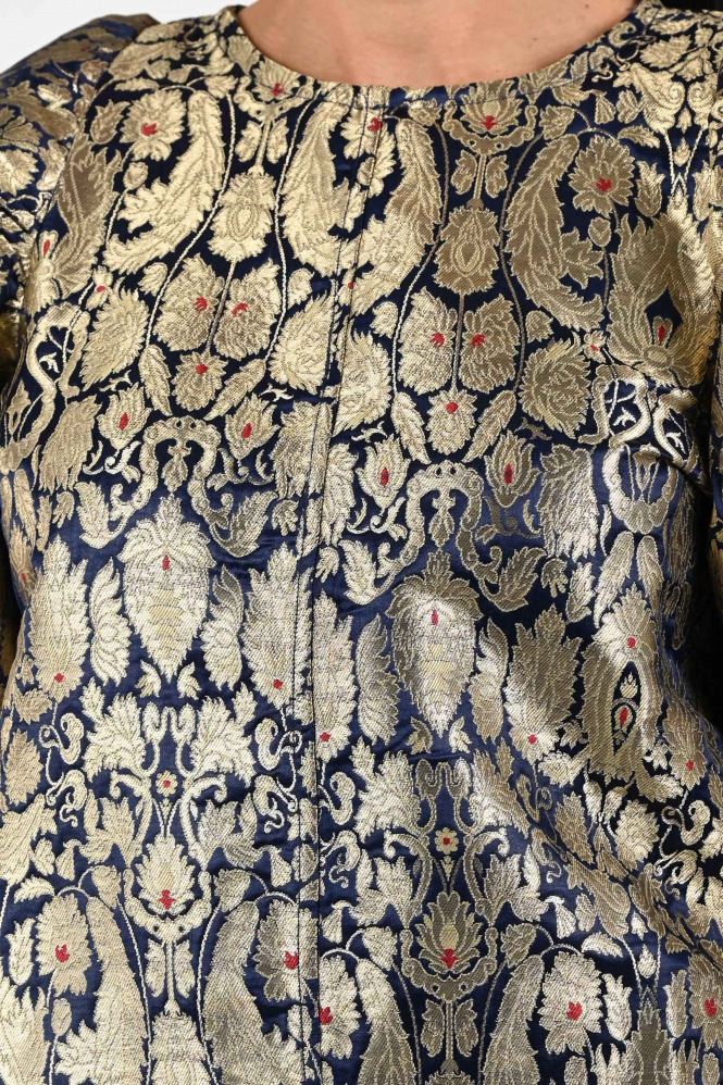 By-Bar zasu festive Blouse korte mouw Goud