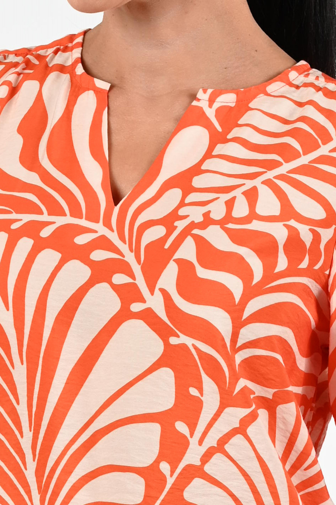 Geisha 53447-20 Blouse korte mouw Oranje