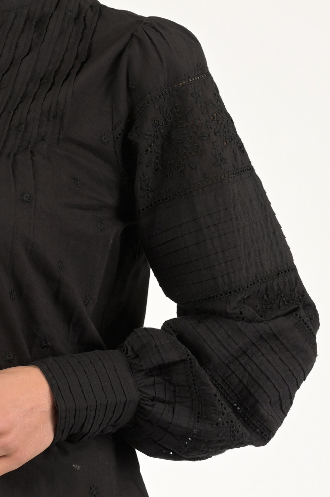 Fabienne Chapot CLT-25-BLS-AW23 Blouse lange mouw Zwart