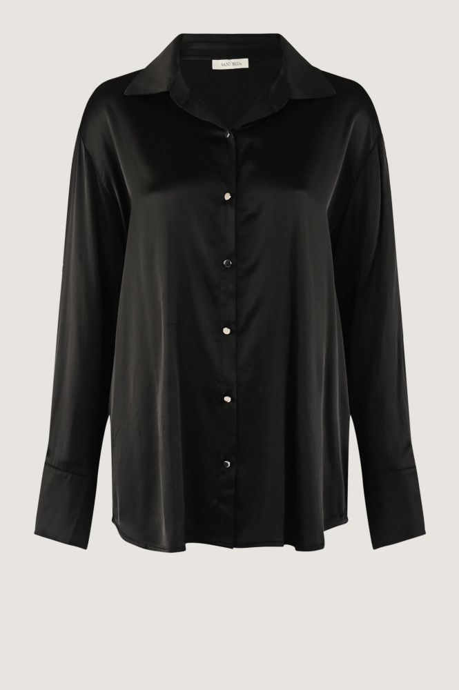 Sani Blu 5761 Blouse lange mouw Zwart