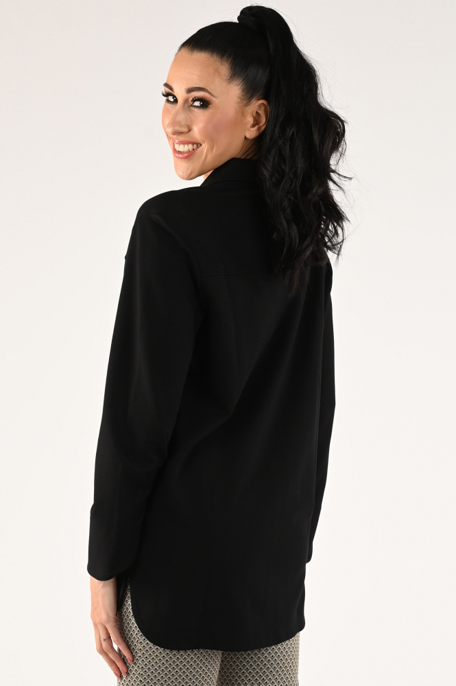Sani Blu 5726 Blouse lange mouw Zwart