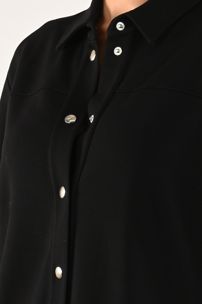 Sani Blu 5726 Blouse lange mouw Zwart
