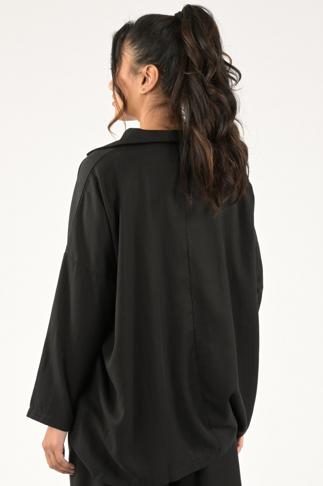 10 Days 20-400-3203 Blouse lange mouw Zwart