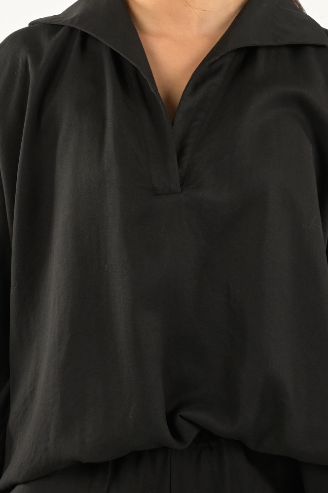 10 Days 20-400-3203 Blouse lange mouw Zwart