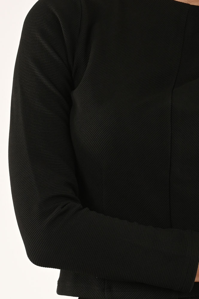 Co'couture 35277 Blouse lange mouw Zwart