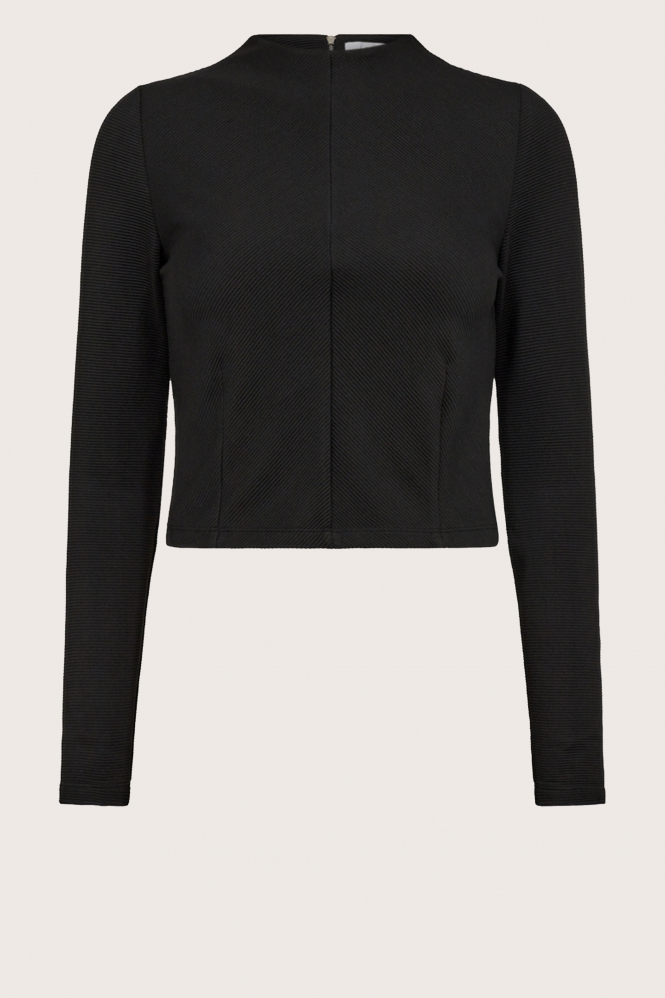 Co'couture 35277 Blouse lange mouw Zwart