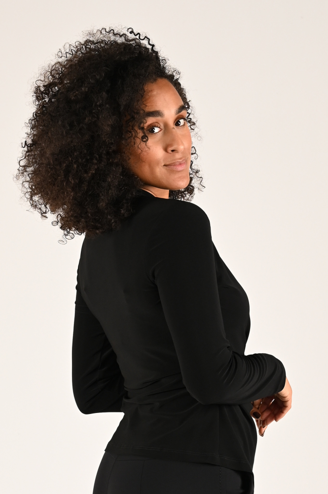 Joseph Ribkoff 243152 Blouse lange mouw Zwart