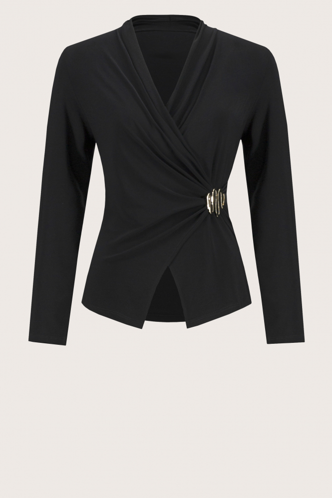 Joseph Ribkoff 243152 Blouse lange mouw Zwart