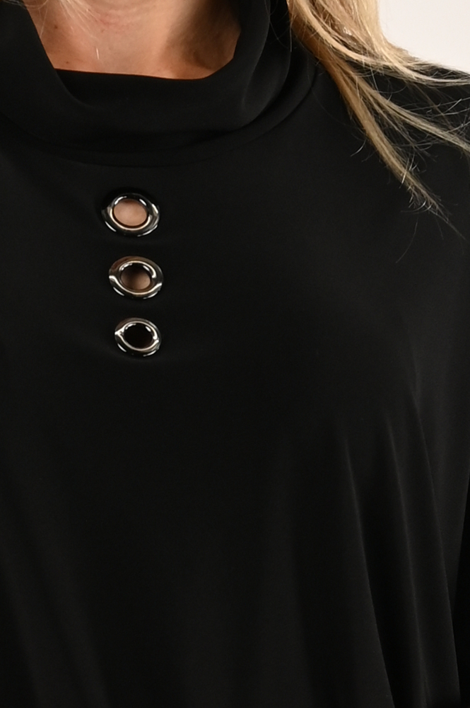 Joseph Ribkoff 243159 Blouse lange mouw Zwart