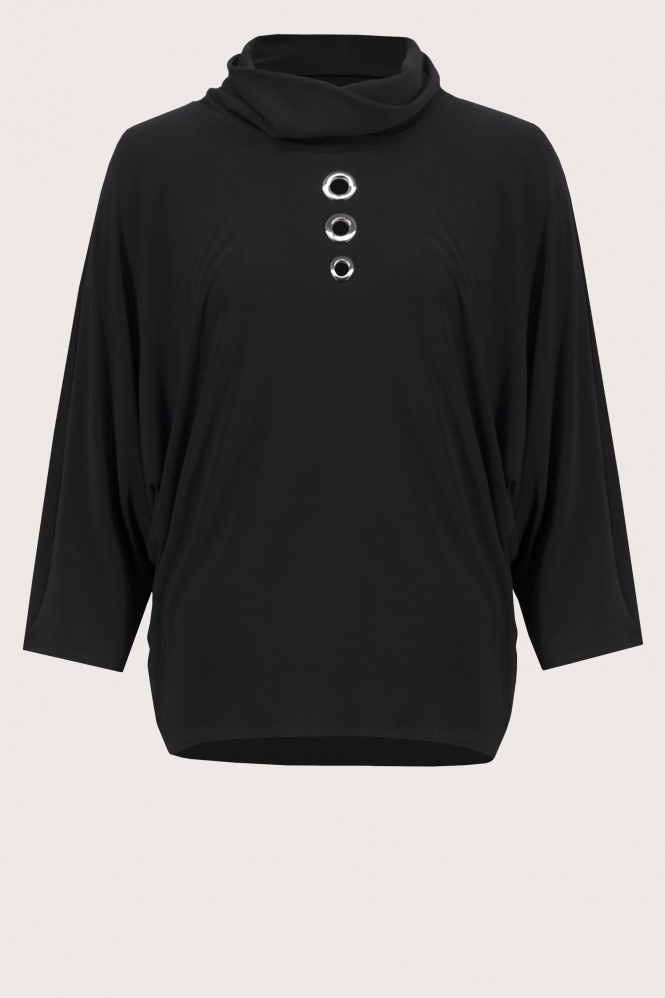 Joseph Ribkoff 243159 Blouse lange mouw Zwart