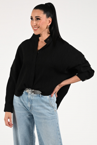 Co'couture angela wing shirt Zwart
