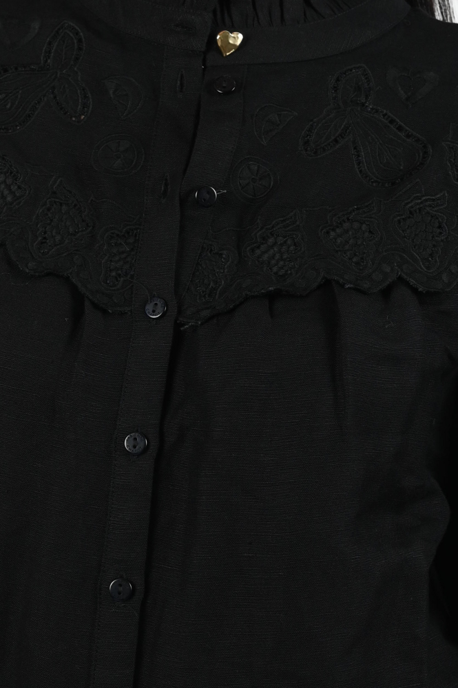 Fabienne Chapot CLTBLS25AW259001 Blouse lange mouw Zwart