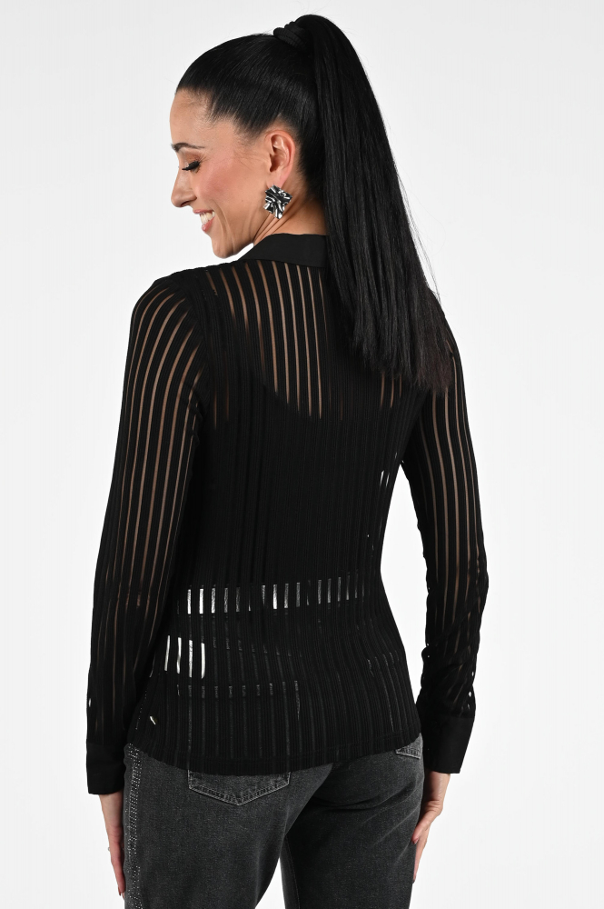 Fabienne Chapot CLTBLS30AW259001 Blouse lange mouw Zwart