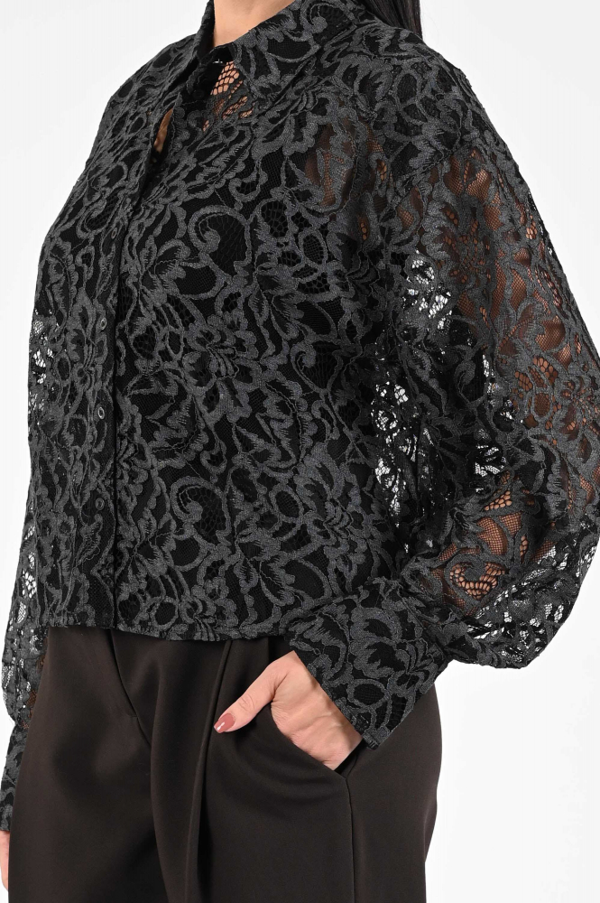 Beaumont BC44220253 Blouse lange mouw Zwart