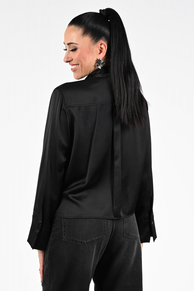Marc Cain ZC 51.20 W25 Blouse lange mouw Zwart