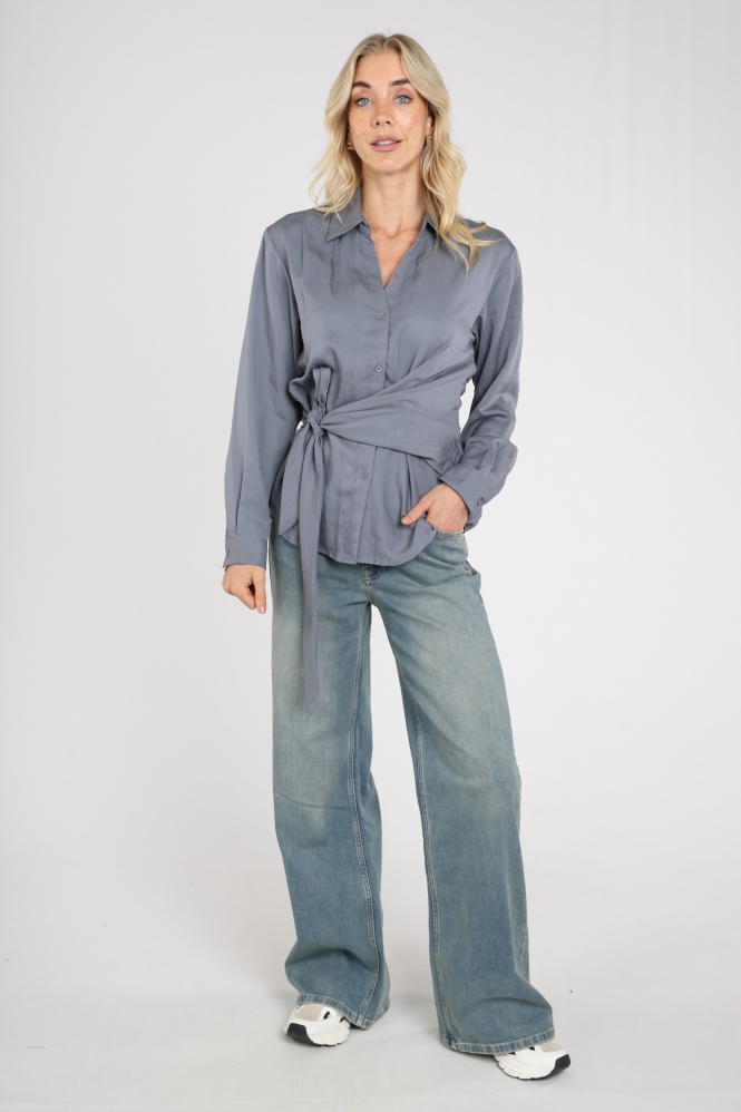 Yaya 01-201242-609 Blouse lange mouw Grijs