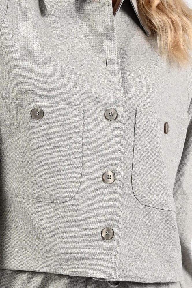 Moscow Busy 99-01 Blouse lange mouw Grijs