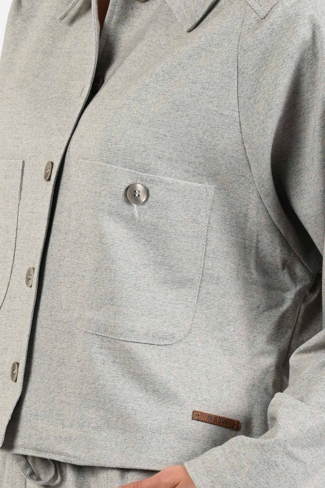 Moscow Busy 99-01 Blouse lange mouw Grijs