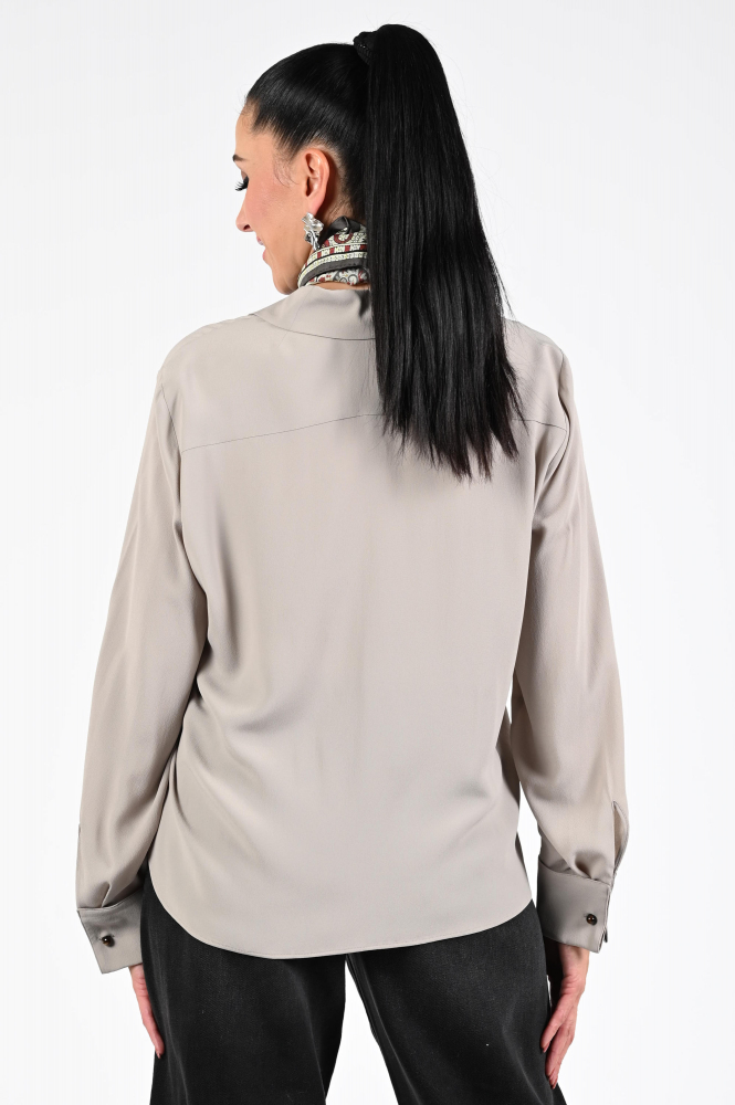 Luisa Cerano 228618-2179722 Blouse lange mouw Beige