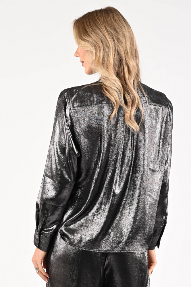 Knit-Ted Felice Blouse lange mouw Zilver