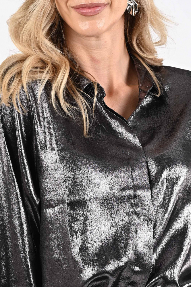Knit-Ted Felice Blouse lange mouw Zilver