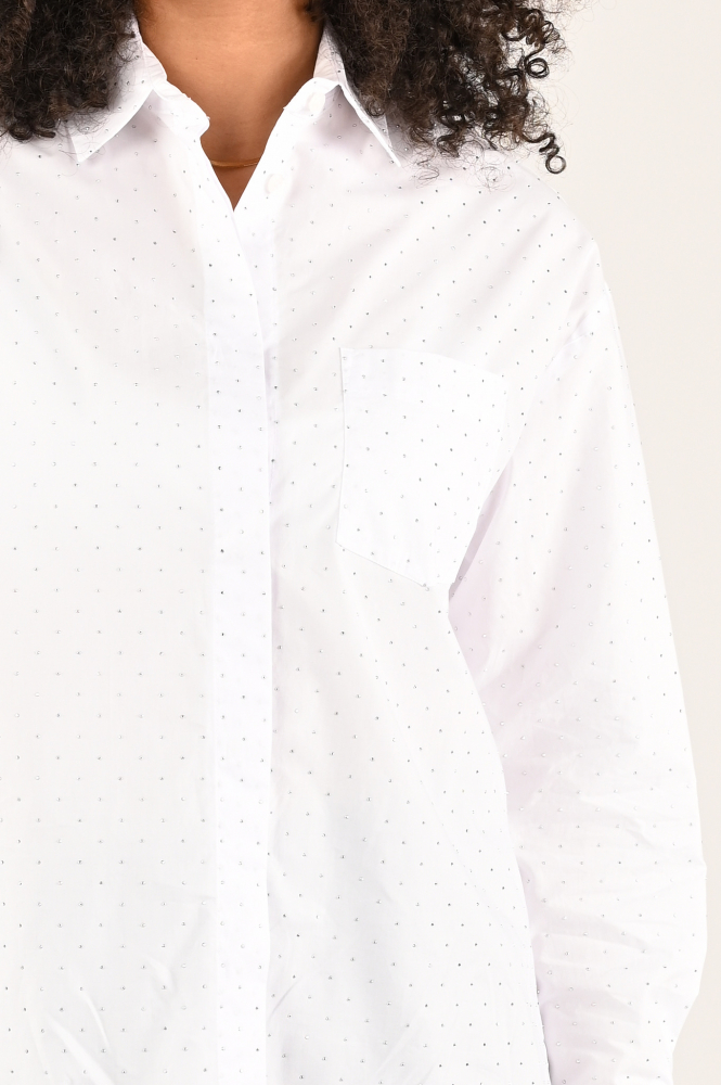 Liu Jo wf4199 Blouse lange mouw Wit