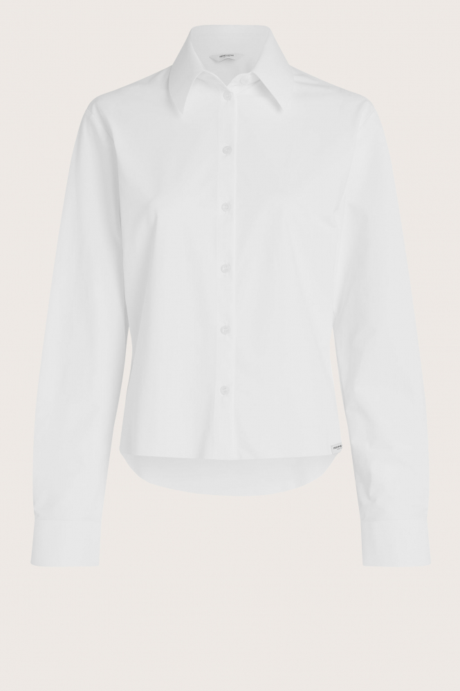 Penn & Ink W24N1529 Blouse lange mouw Wit