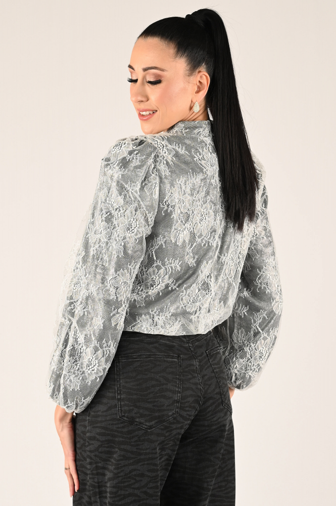 Co'couture 35636 Blouse lange mouw Wit