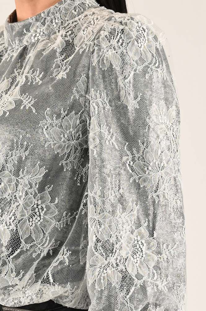 Co'couture 35636 Blouse lange mouw Wit