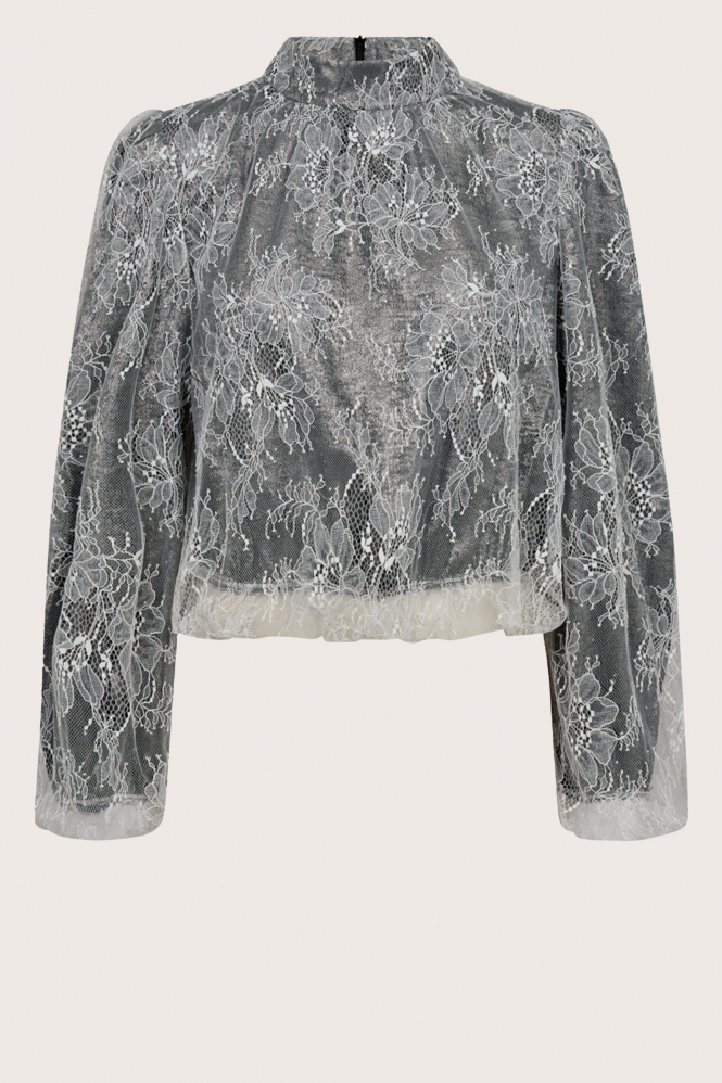 Co'couture 35636 Blouse lange mouw Wit