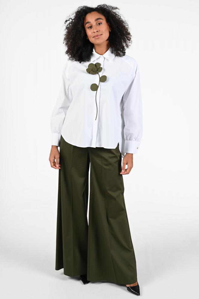 Caroline Biss 1616 Blouse lange mouw Wit