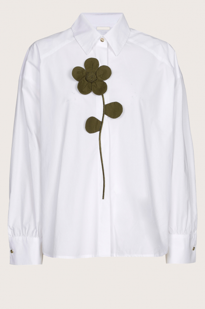 Caroline Biss 1616 Blouse lange mouw Wit