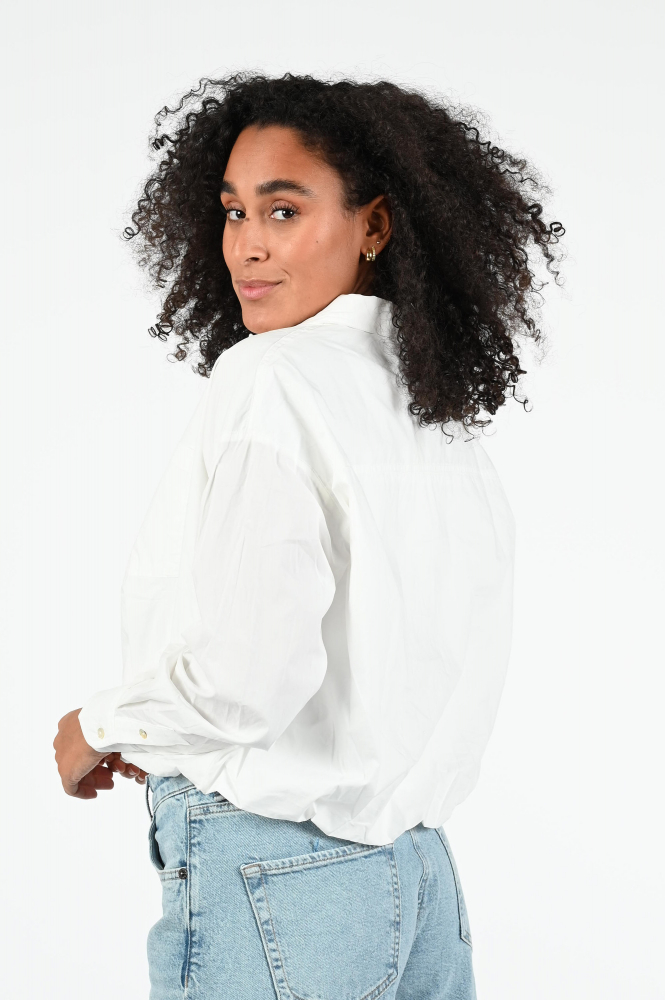 Nukus NKS02075 Blouse lange mouw Wit