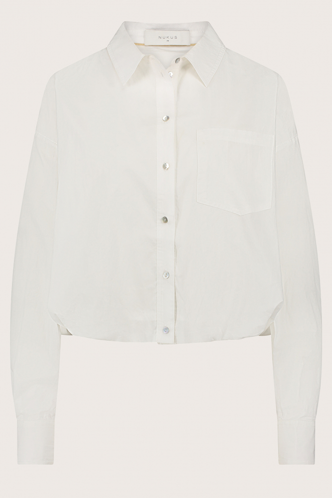 Nukus NKS02075 Blouse lange mouw Wit