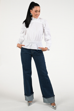 Co'couture Sanna ruffle Wit