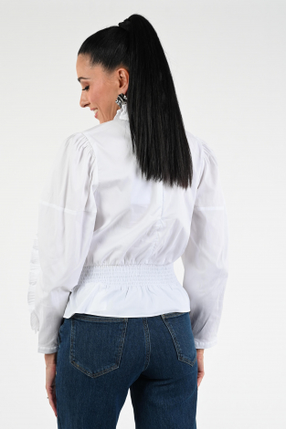 Co'couture Sanna ruffle Wit