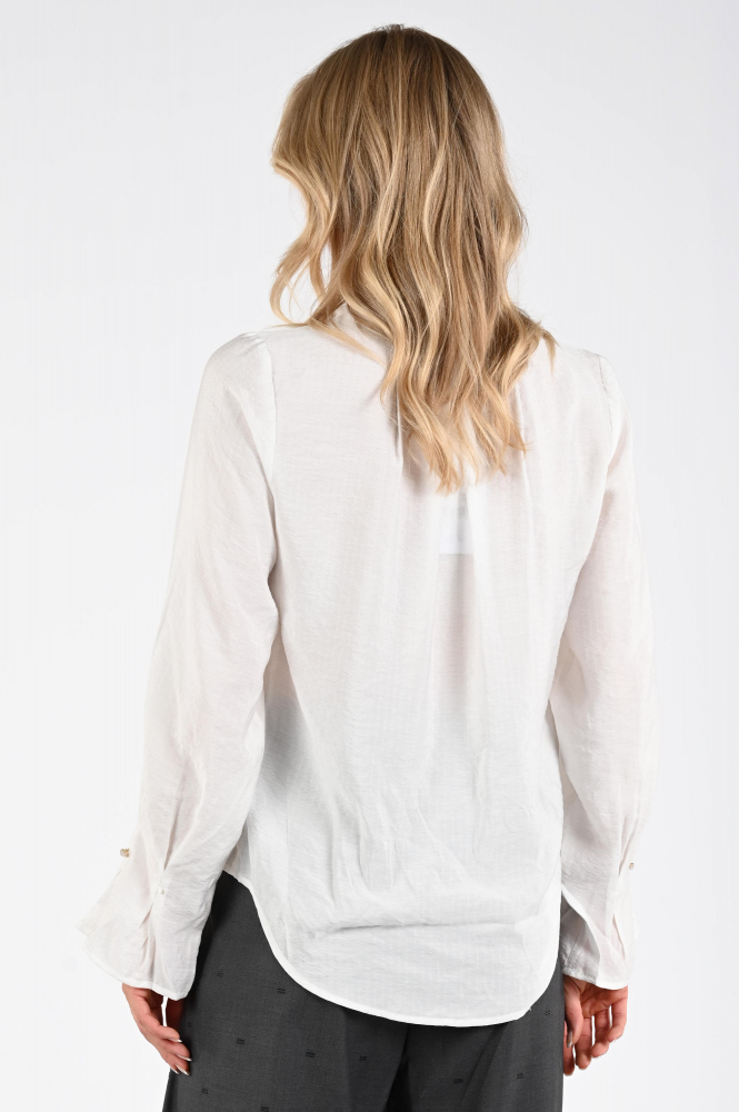 Co'couture 35912 Niam Blouse lange mouw Wit