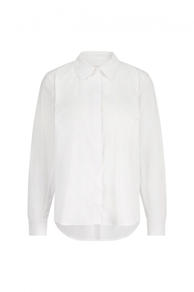 Studio Anneloes Bobby poplin blouse  Blouse lange mouw Wit