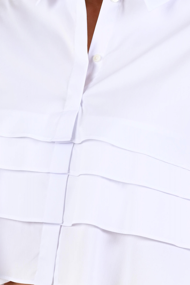 Marc Cain AR 51.16 W93 Blouse lange mouw Wit