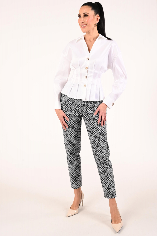 Joseph Ribkoff 261742 Blouse lange mouw Wit