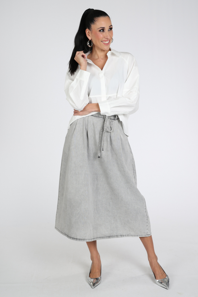 WithBlack WBLREBECCA Blouse lange mouw Wit