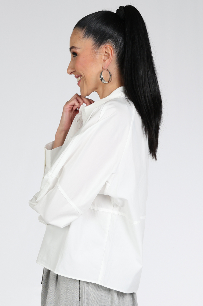 WithBlack WBLREBECCA Blouse lange mouw Wit