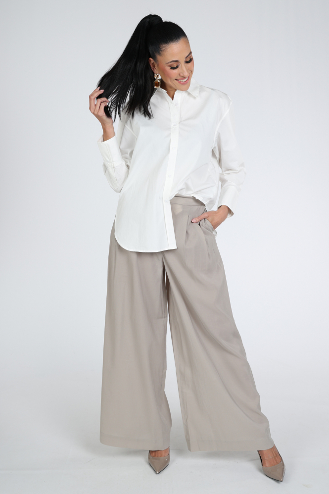 WithBlack WBLNOA Blouse lange mouw Wit