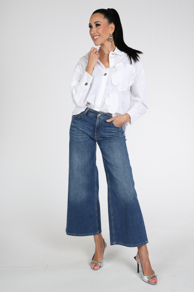 Caroline Biss 1679 Blouse lange mouw Wit