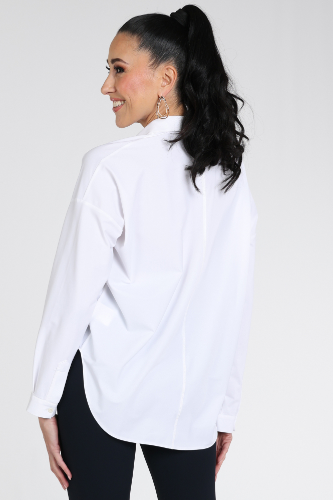 Penn & Ink Magda Blouse lange mouw Wit