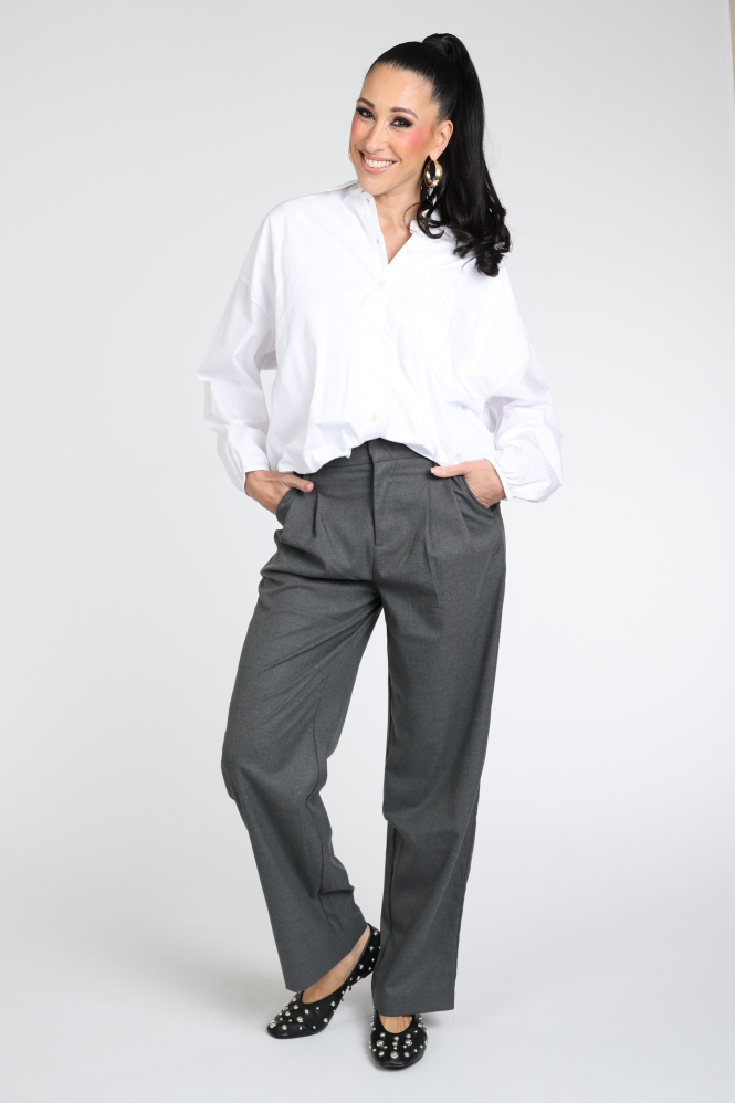 10 Days 20-401-6204 Blouse lange mouw Wit