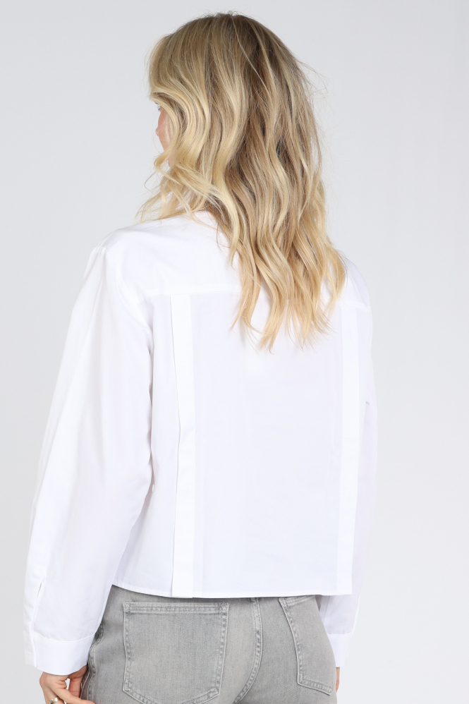 Yaya 01-201240-608 Blouse lange mouw Wit