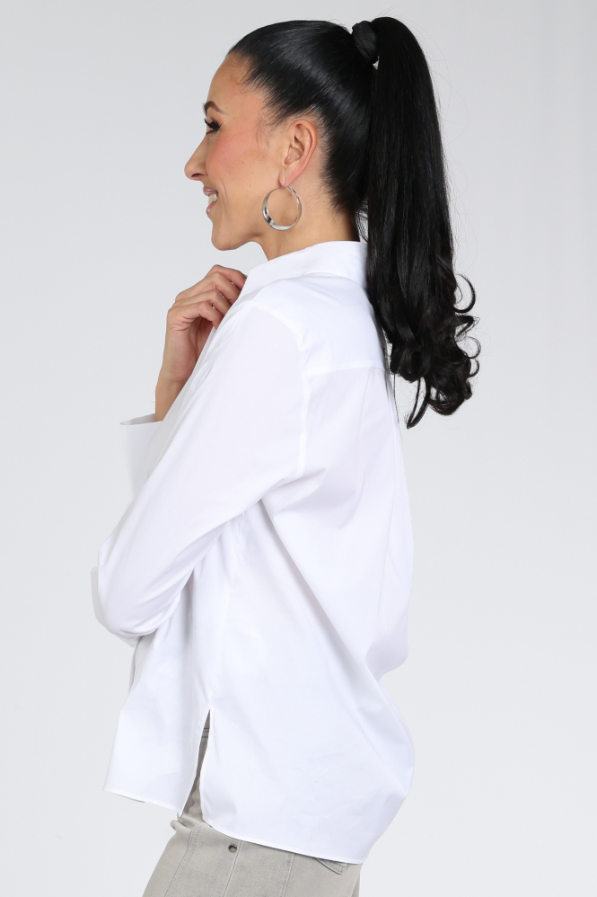 Marc Cain BC 51.19 W71 Blouse lange mouw Wit