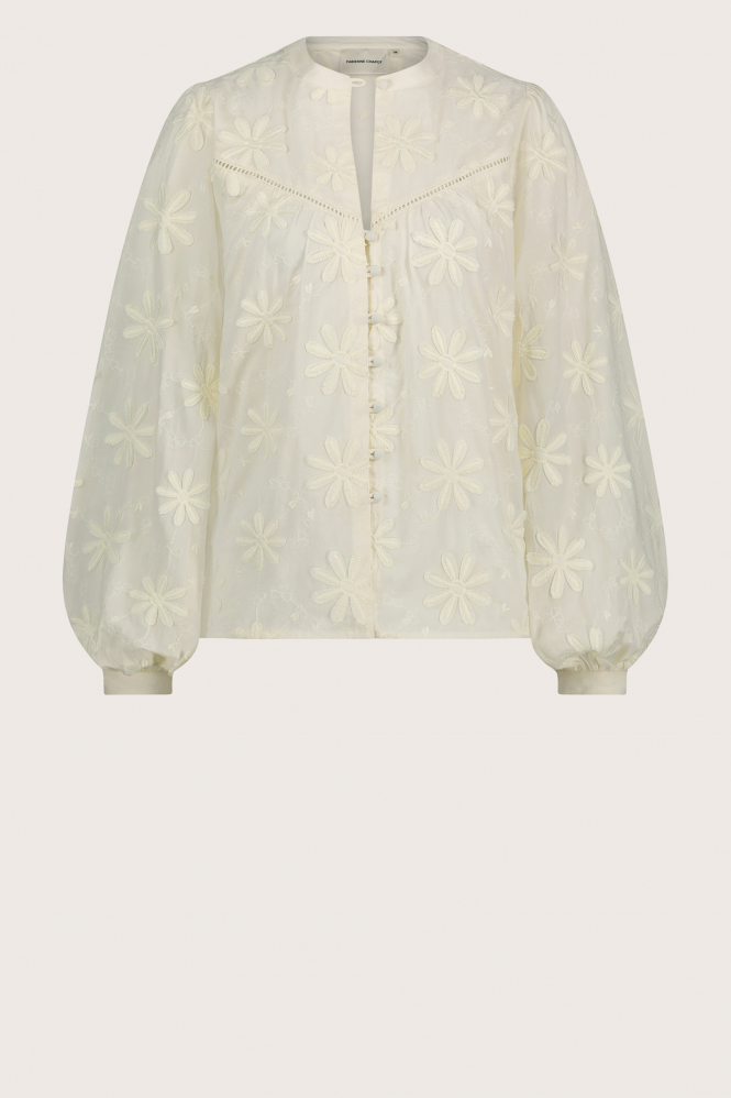Fabienne Chapot CLT-BLS-14-AW24-1 Blouse lange mouw Wit